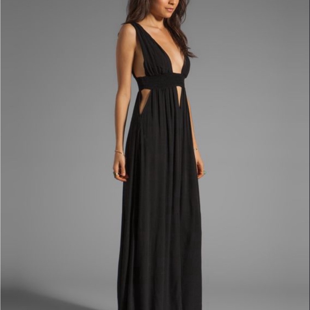 REVOLVE Indah Anjeli Empire Maxi Dress in Black